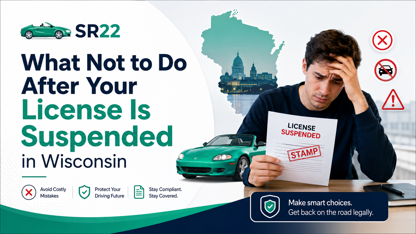 What Not to Do After Your License Is Suspended in Wisconsin